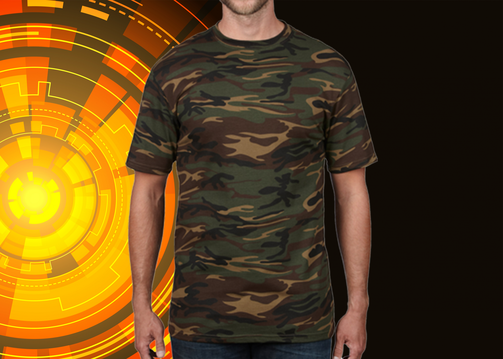 Anvil 939 美軍迷彩中性T恤