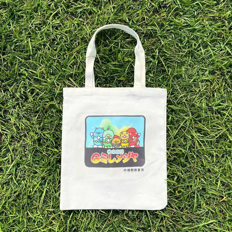 丹細胞插畫男 白色帆布袋(完售) 丹細胞插畫男 白色帆布袋(完售)