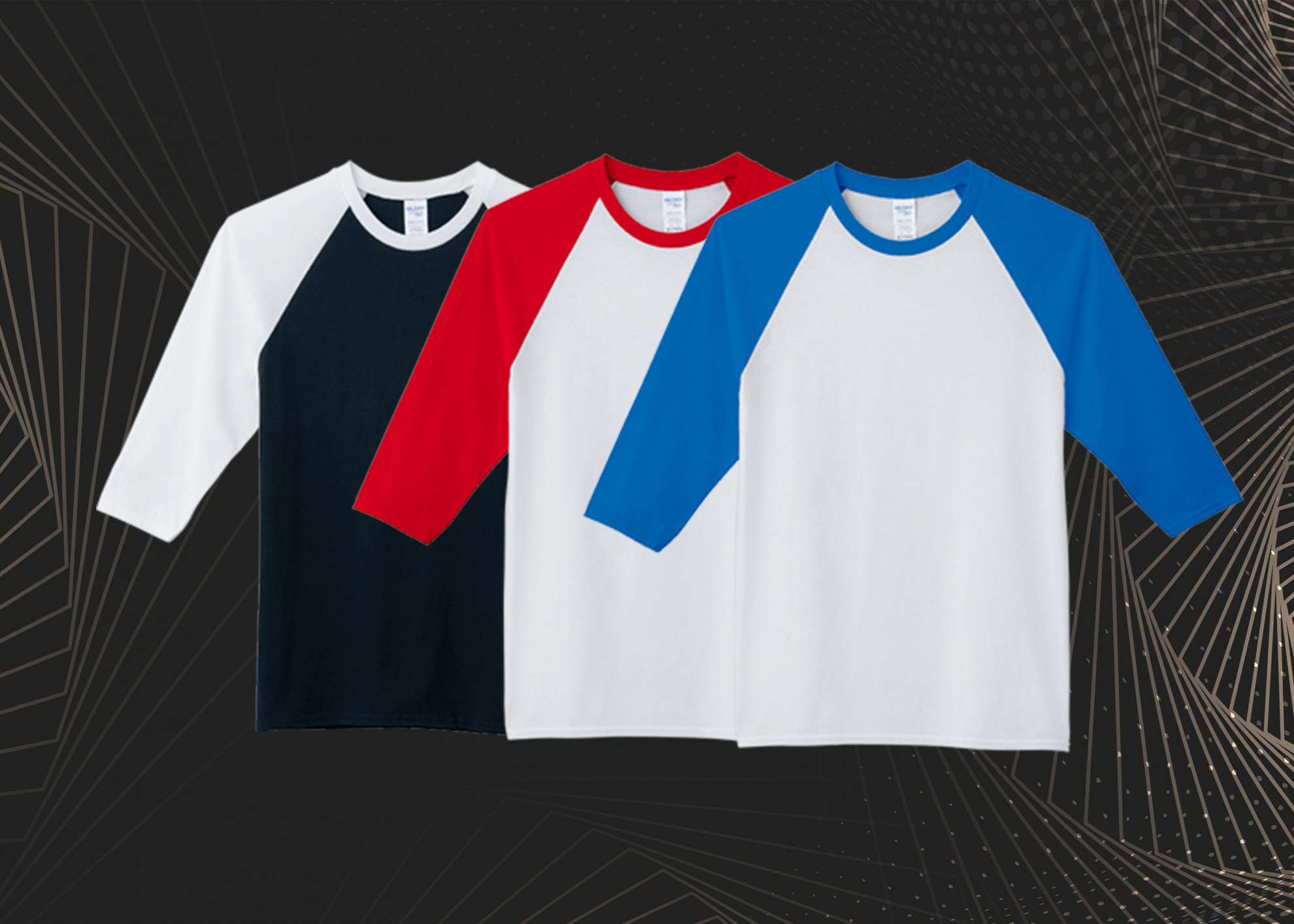 Gildan 76700 亞規七分袖棒球T恤