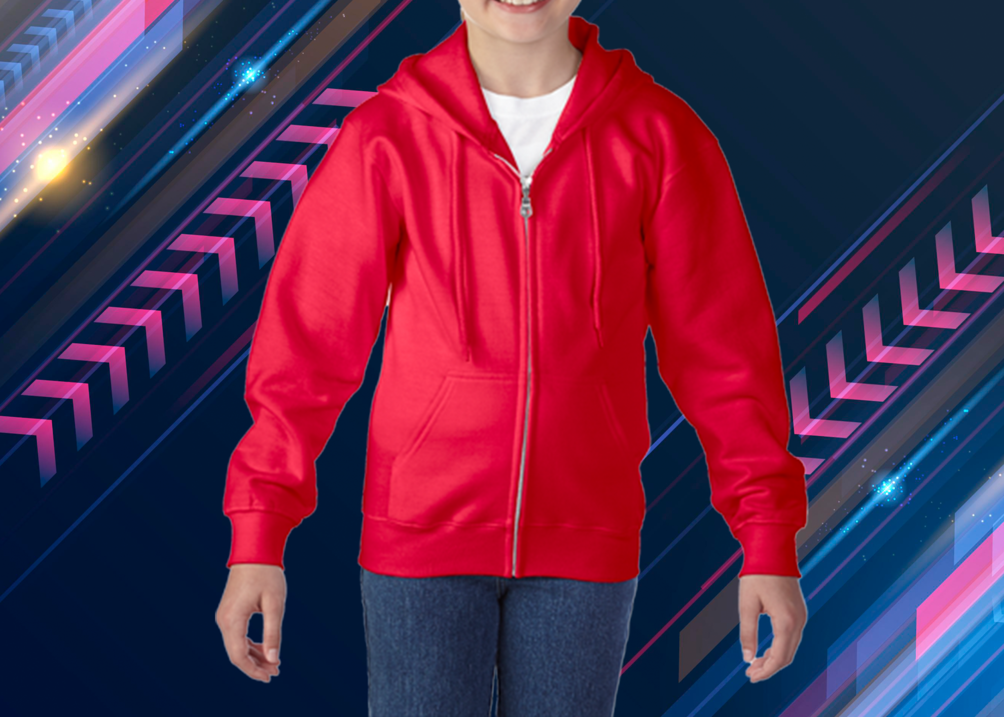 Gildan 88600B 亞規兒童連帽拉錬外套(限量供應)