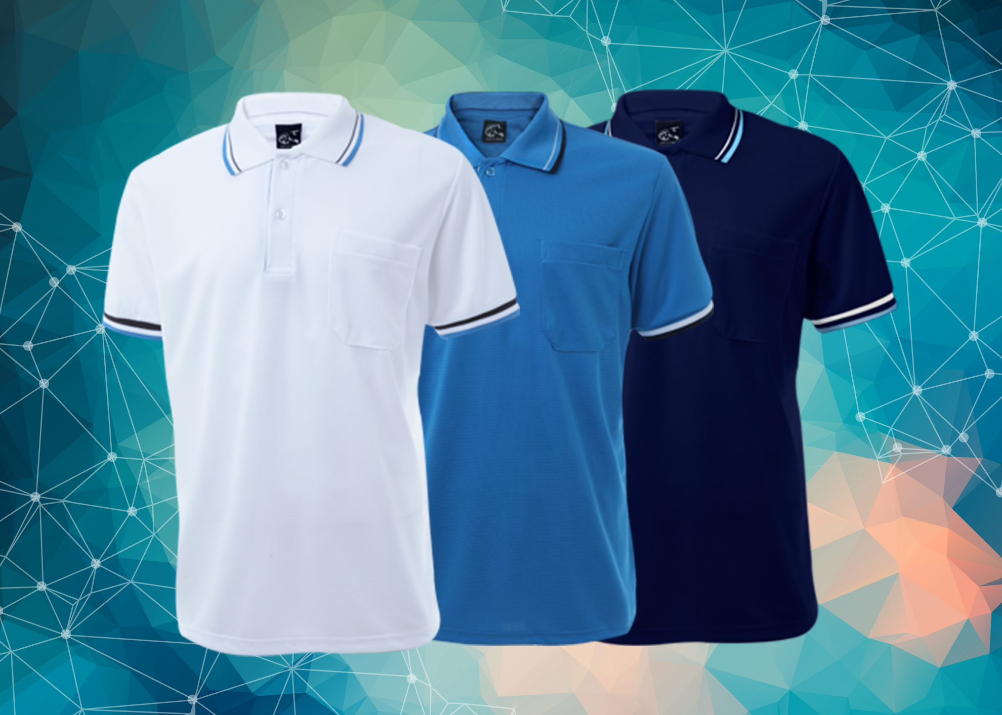 MIT 亮格吸排短袖POLO衫(中性)