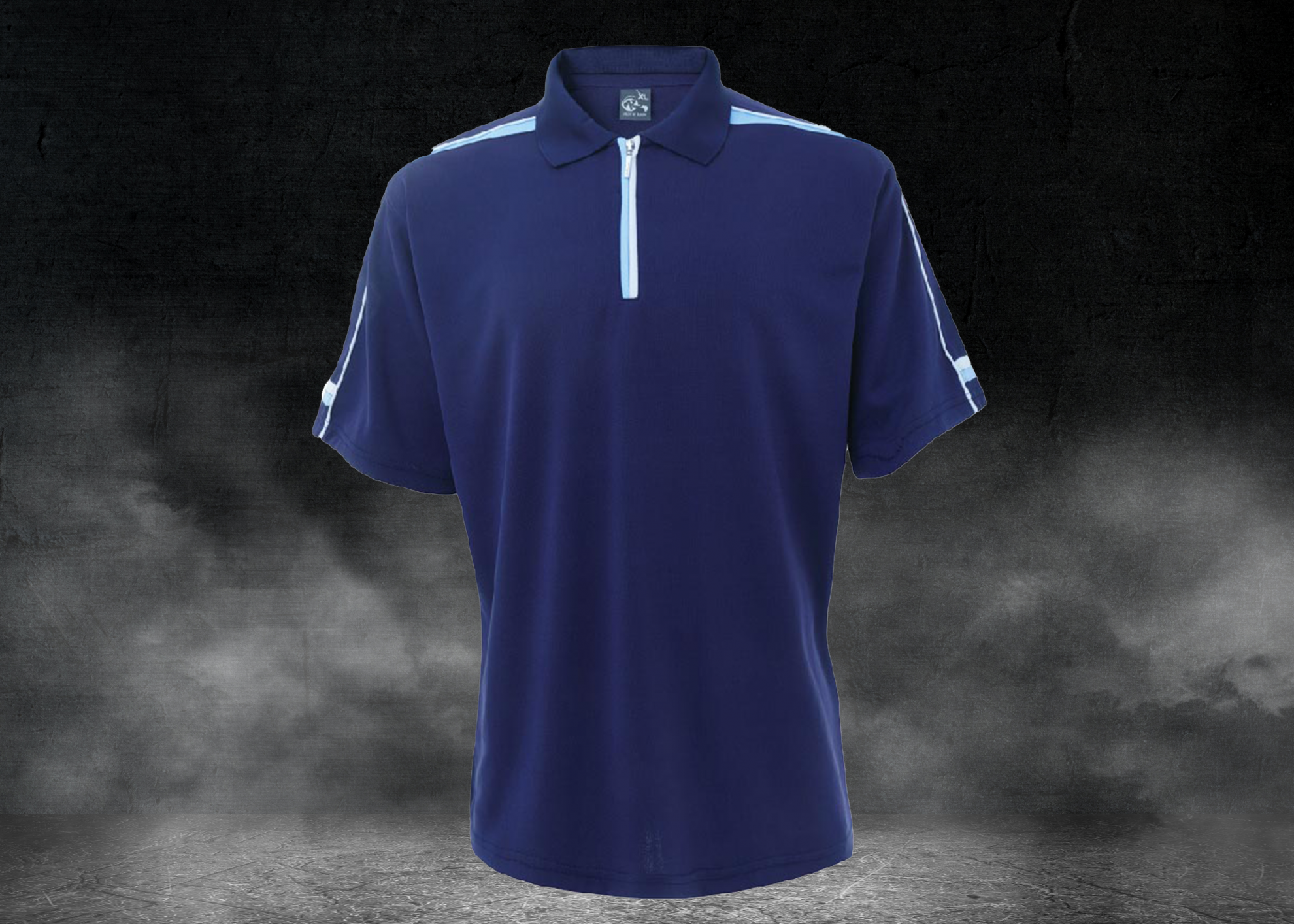 MIT 拉鍊款撞色排汗POLO衫(女版YOKO領)