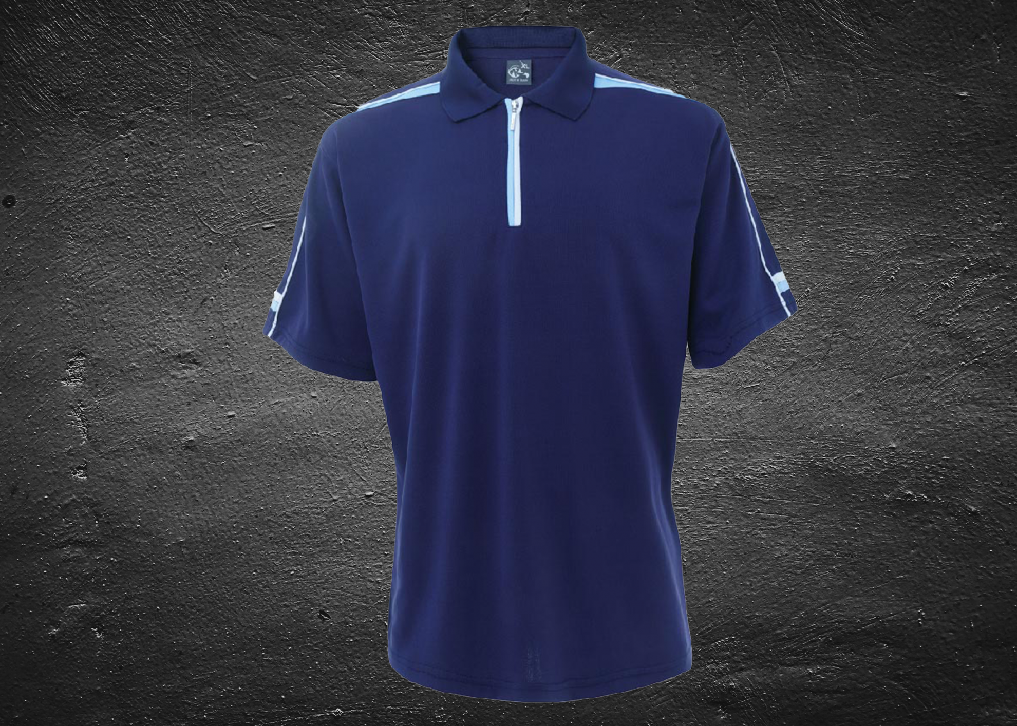 MIT 拉鍊款撞色排汗POLO衫(中性YOKO領)