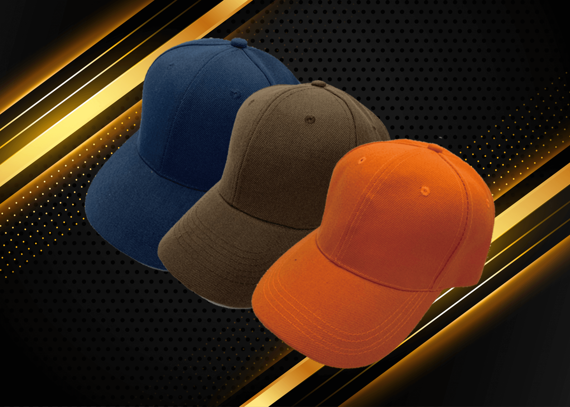 斜紋六片彎沿帽